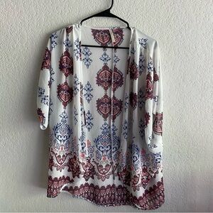 Bohemian Open Front Kimono Cardigan